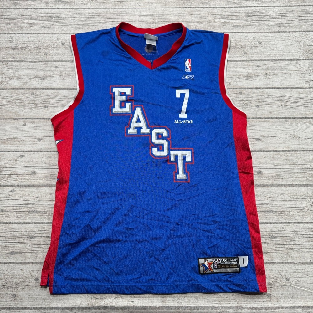 Jermaine O'Neal #7 Pacers Jersey Men's L NBA 2004 All-Star Game East Conference